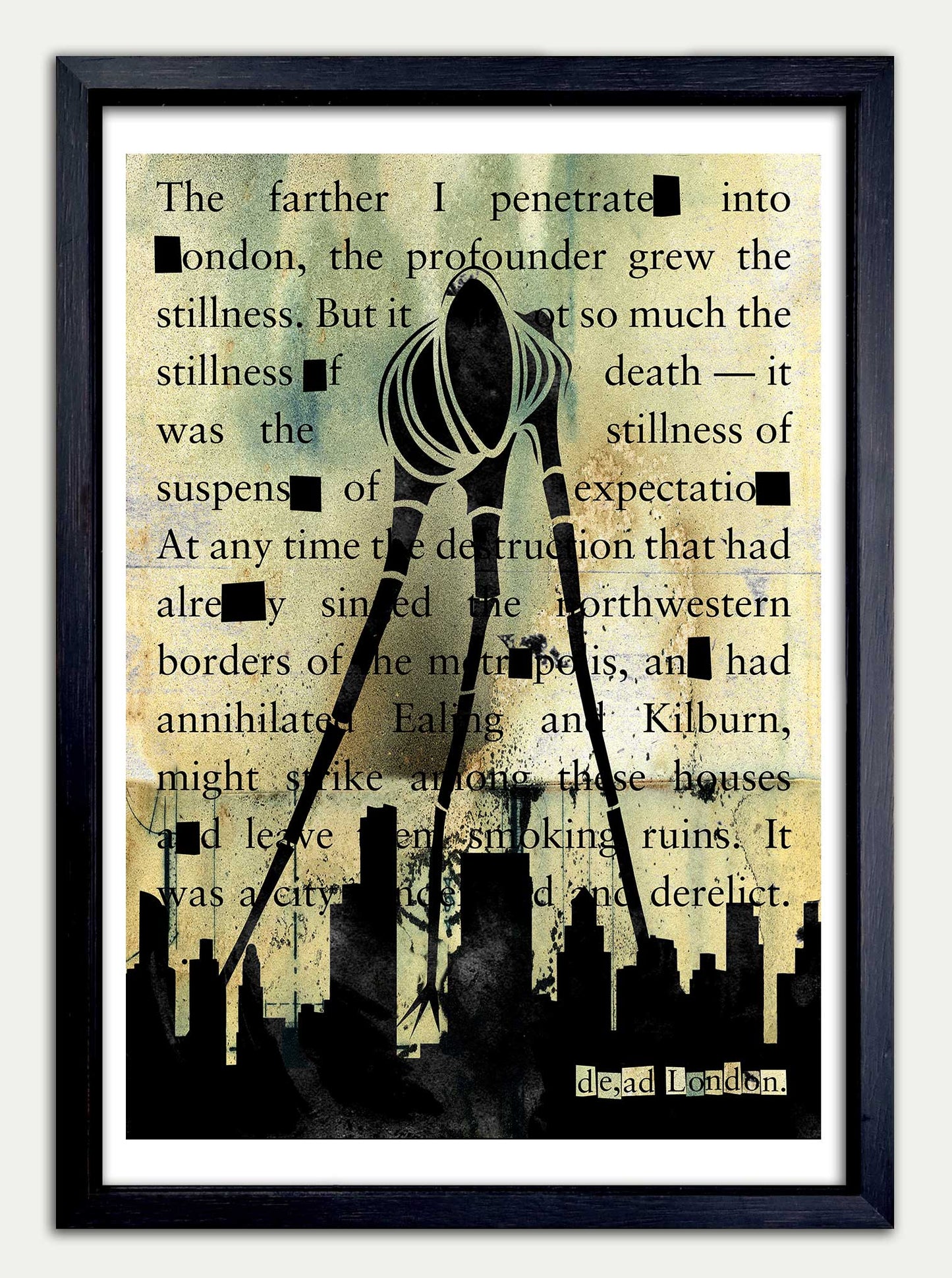 War of the Worlds "Dead London" Fine Art Print