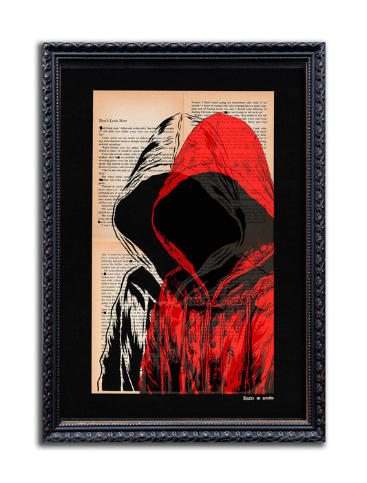 Don't Look Now// "I See You" original framed papercut