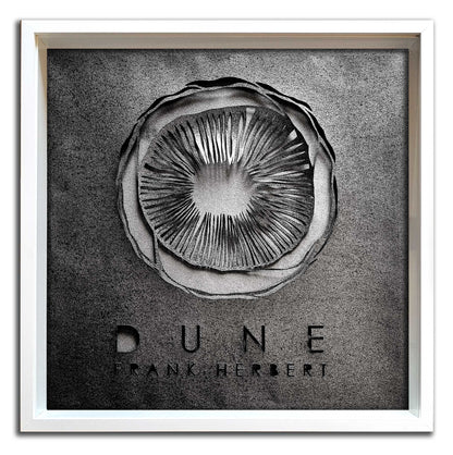 DUNE// "Shai-Hulud" Black on Black 3D Framed Papercut