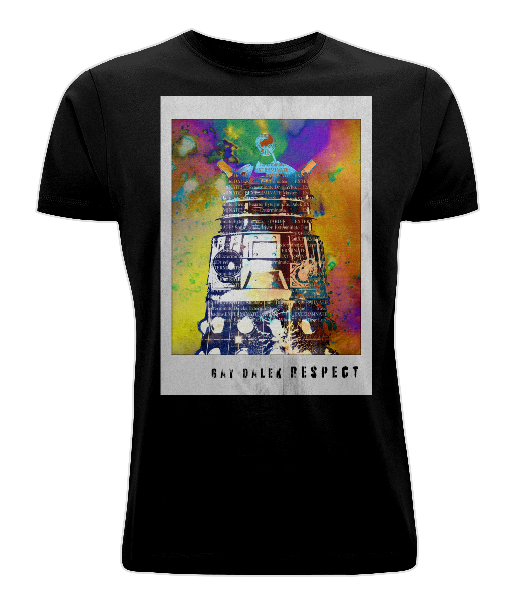 Dr WHO// GAY DALEK RESPECT T-SHIRT