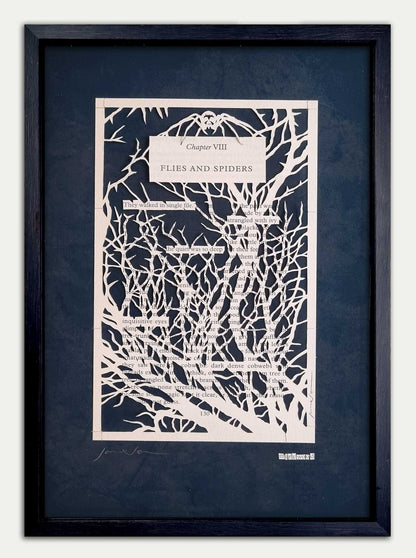 The Hobbit "Flies and Spiders" Original Single Page Papercut