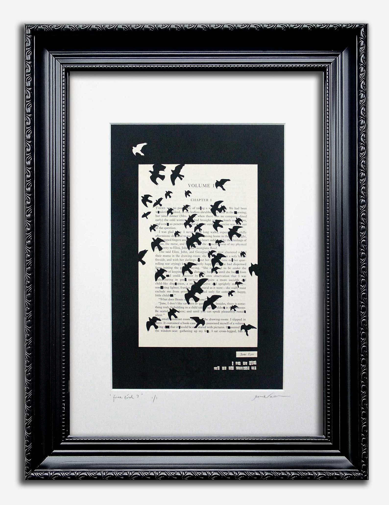 Jane Eyre// "Free Bird 7" Framed Original