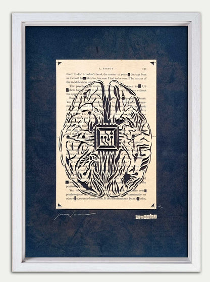 I Robot "Open Your Mind" Original Single Page Papercut