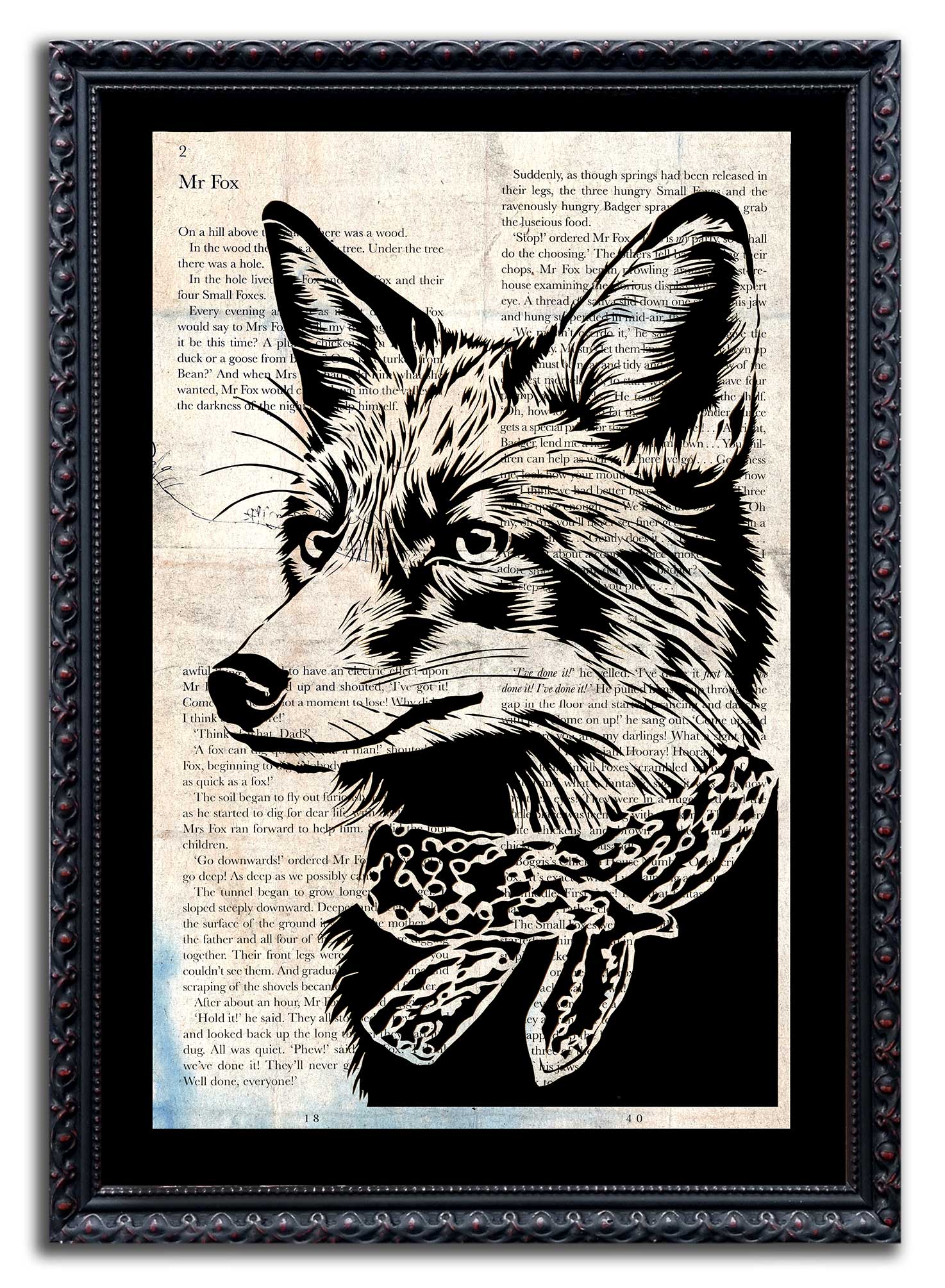 Fantastic Mr Fox// "Fantastic" Grunge Fine Art Print