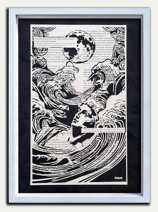 Piranesi// "Moon in the Third Northern" Original Papercut