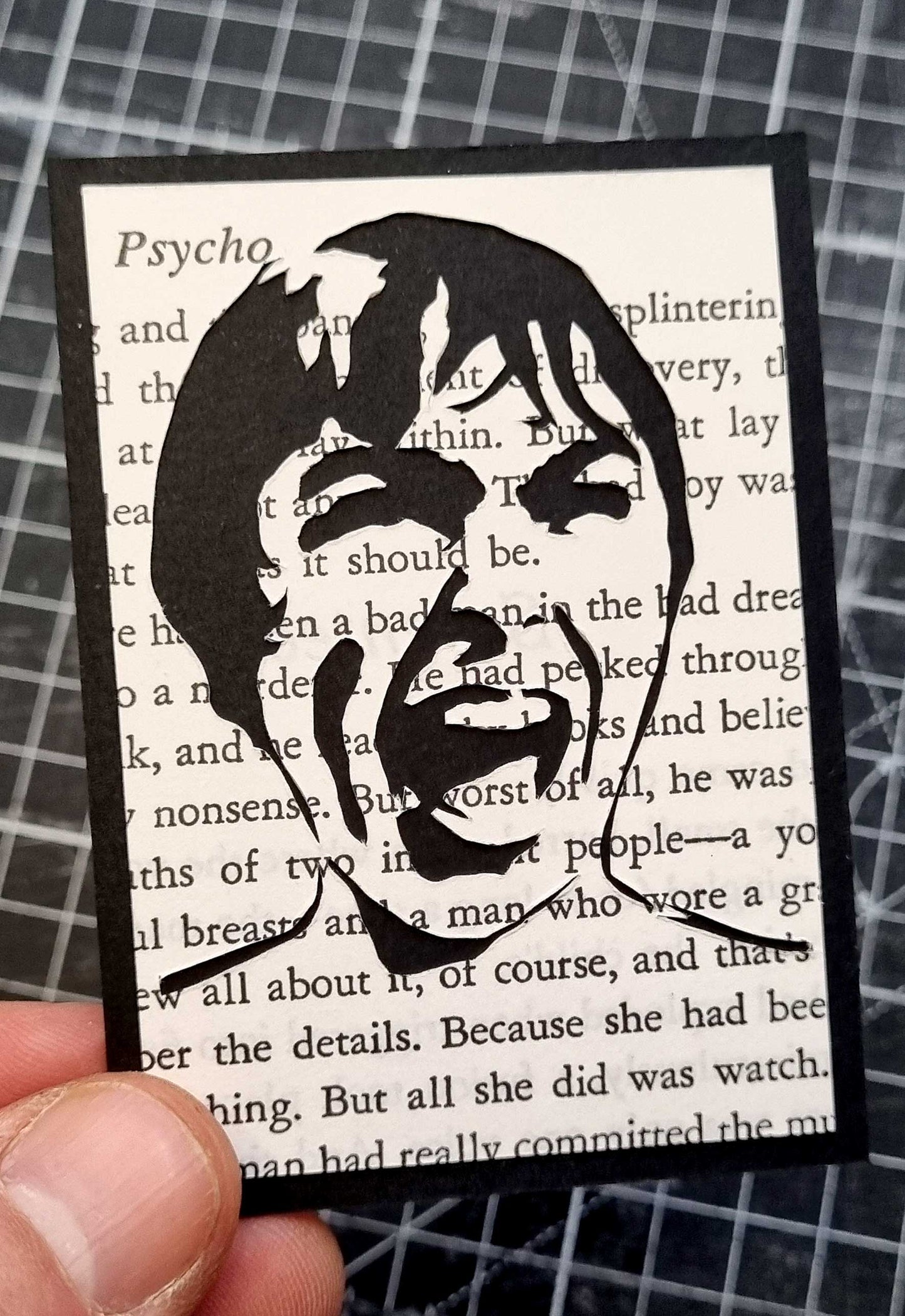 Psycho "A Quick Shower" ACEO Micro Cut