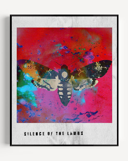 Silence of the Lambs // "Death Head Moth" Polaroid Papercut Print