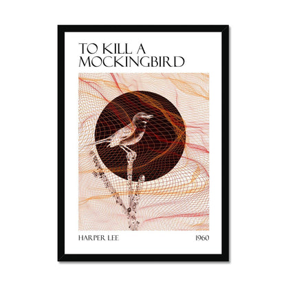 To Kill a Mockingbird Orange and Red Framed Print - James Voce // artist