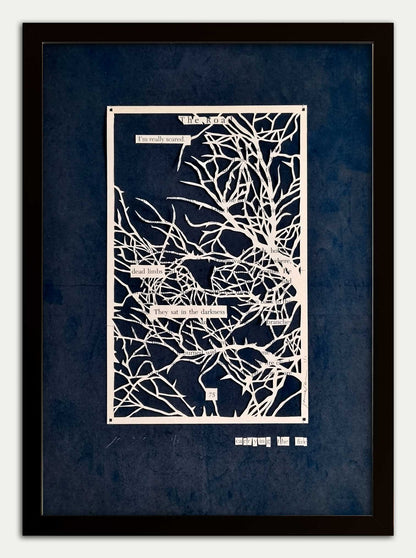 The Road "Carrying the Fire Through Forest 75" Original Papercut