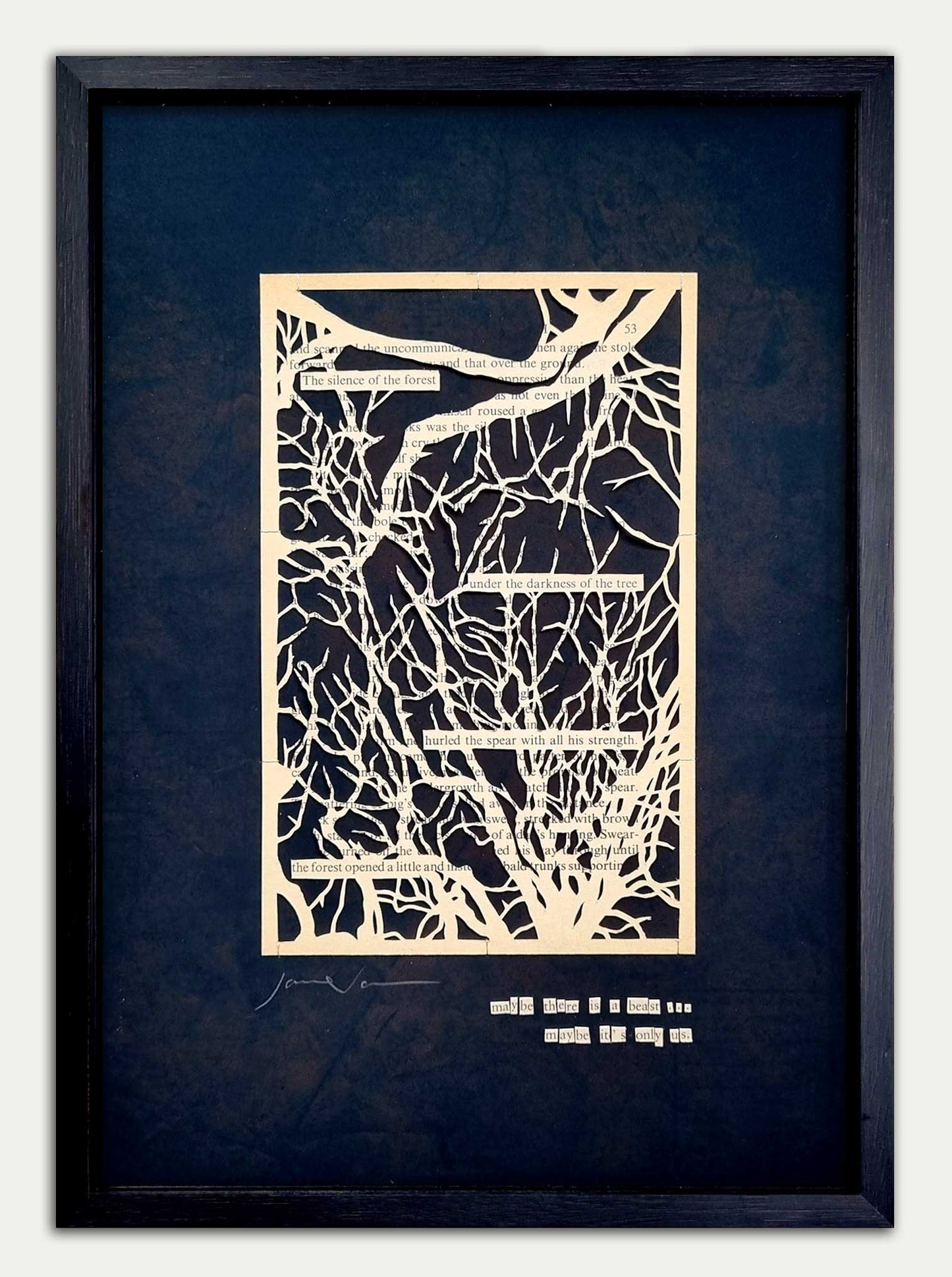 Lord of the Flies "Wee Beasties" Original Single Page Papercut