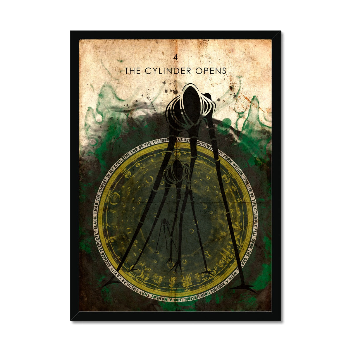 War of the WOrlds// "The Cylinder Opens" Print