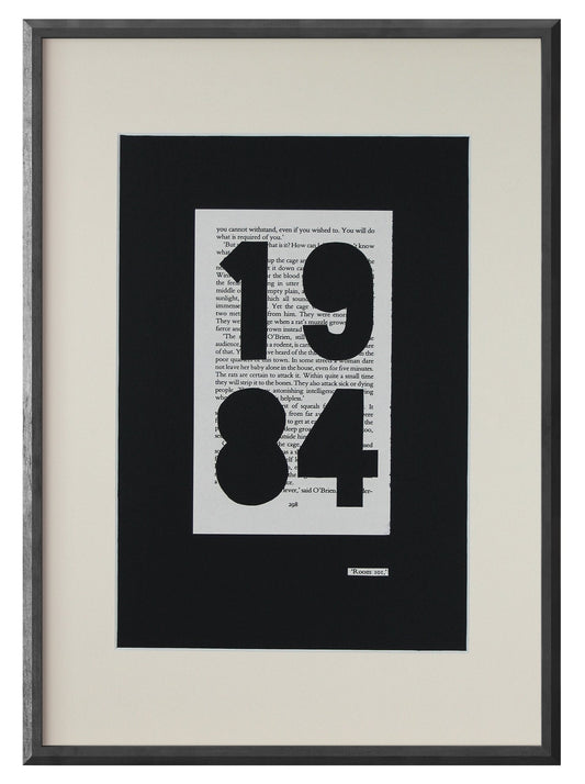 1984 "ROOM 101.298" Single Paper Cut | Limited Edition 1 of 1 - James Voce // artist