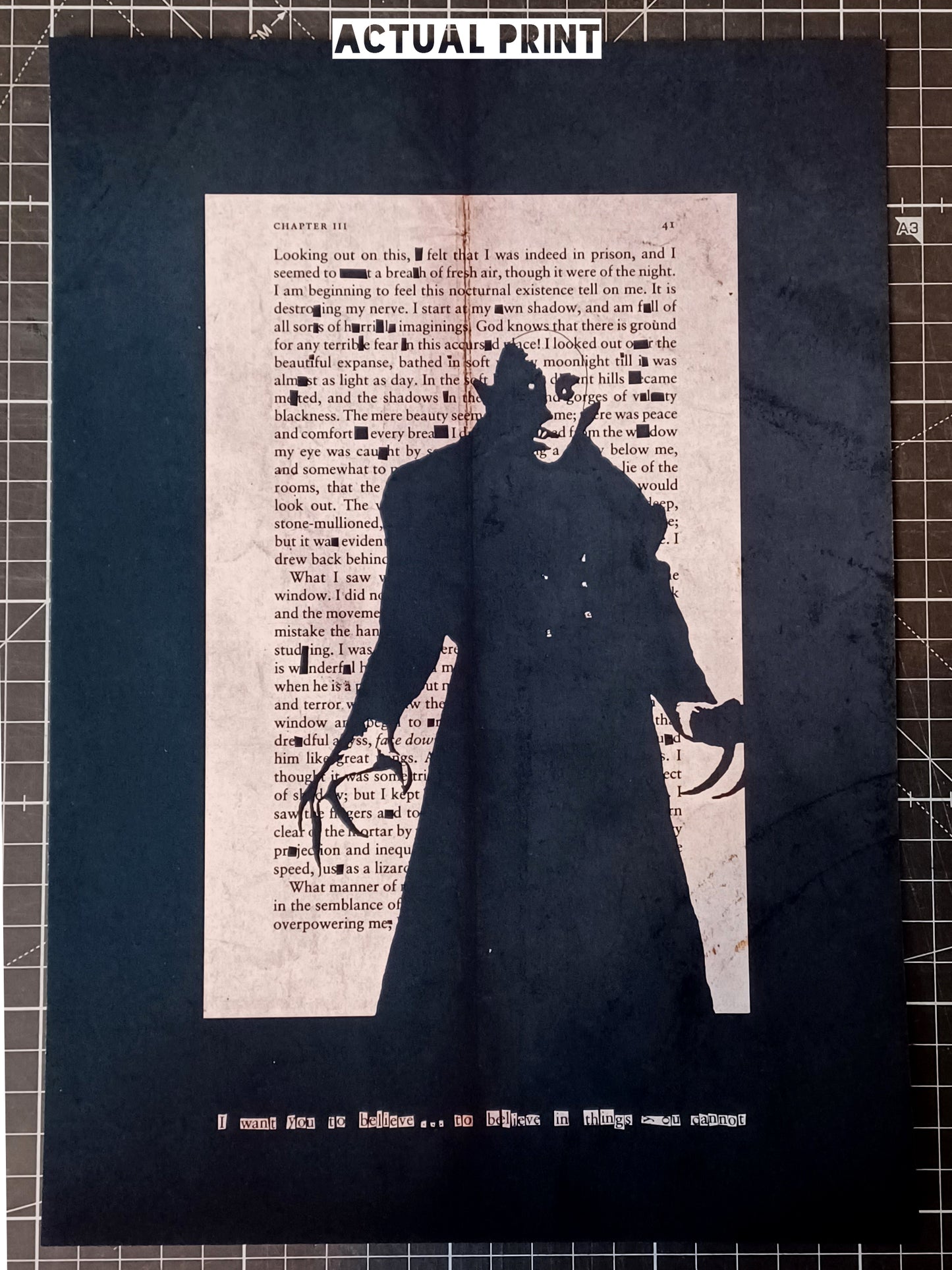 A4 Dracula // "Nosferatu 41" Single Proof Print (006)