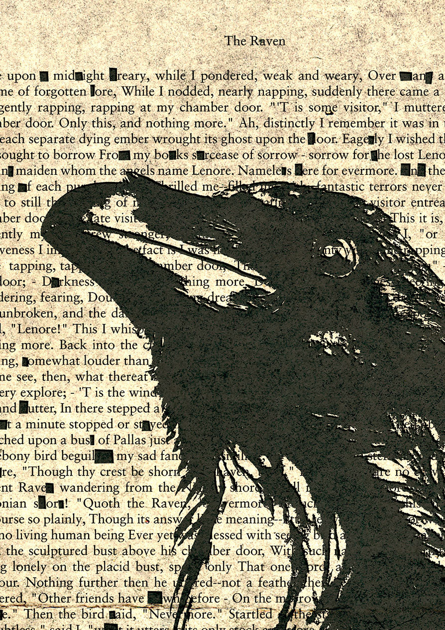 A4 - The Raven// "Black Raven 1845" Double Proof Prints (004)