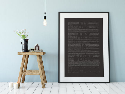 Dorian Gray // "All Art is Quite Useless" LARGE print