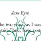 Jane Eyre // Cherstnut Tree Digital Print