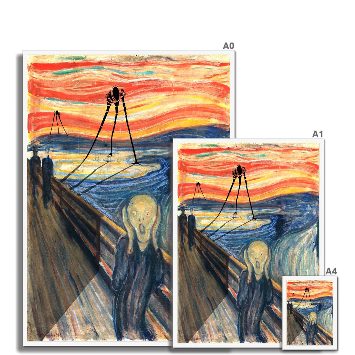 Monstrous Tripod vs Munch's Scream