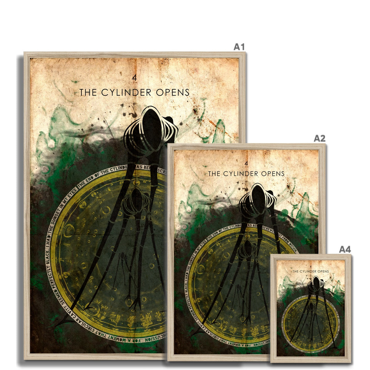 War of the WOrlds// "The Cylinder Opens" Print