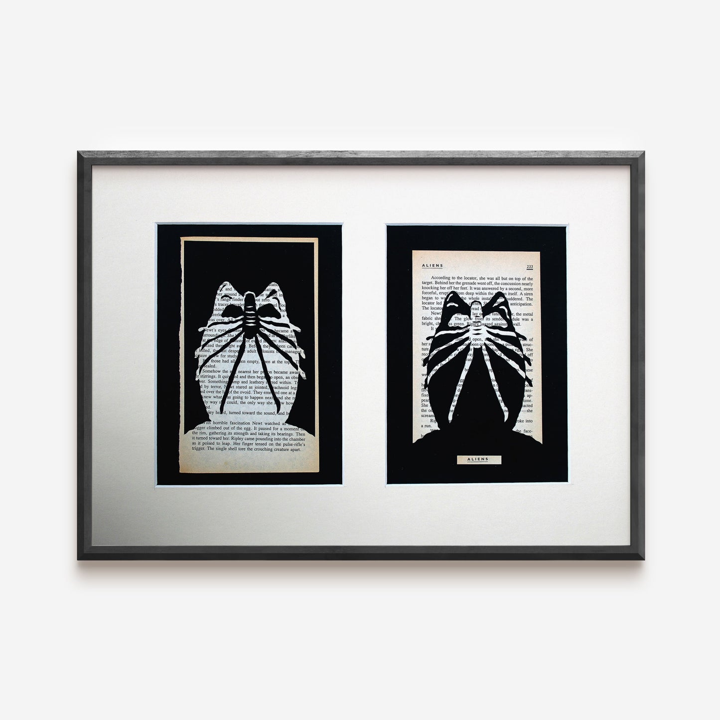 Aliens// "Facehugger Emerging" Double Papercut Original