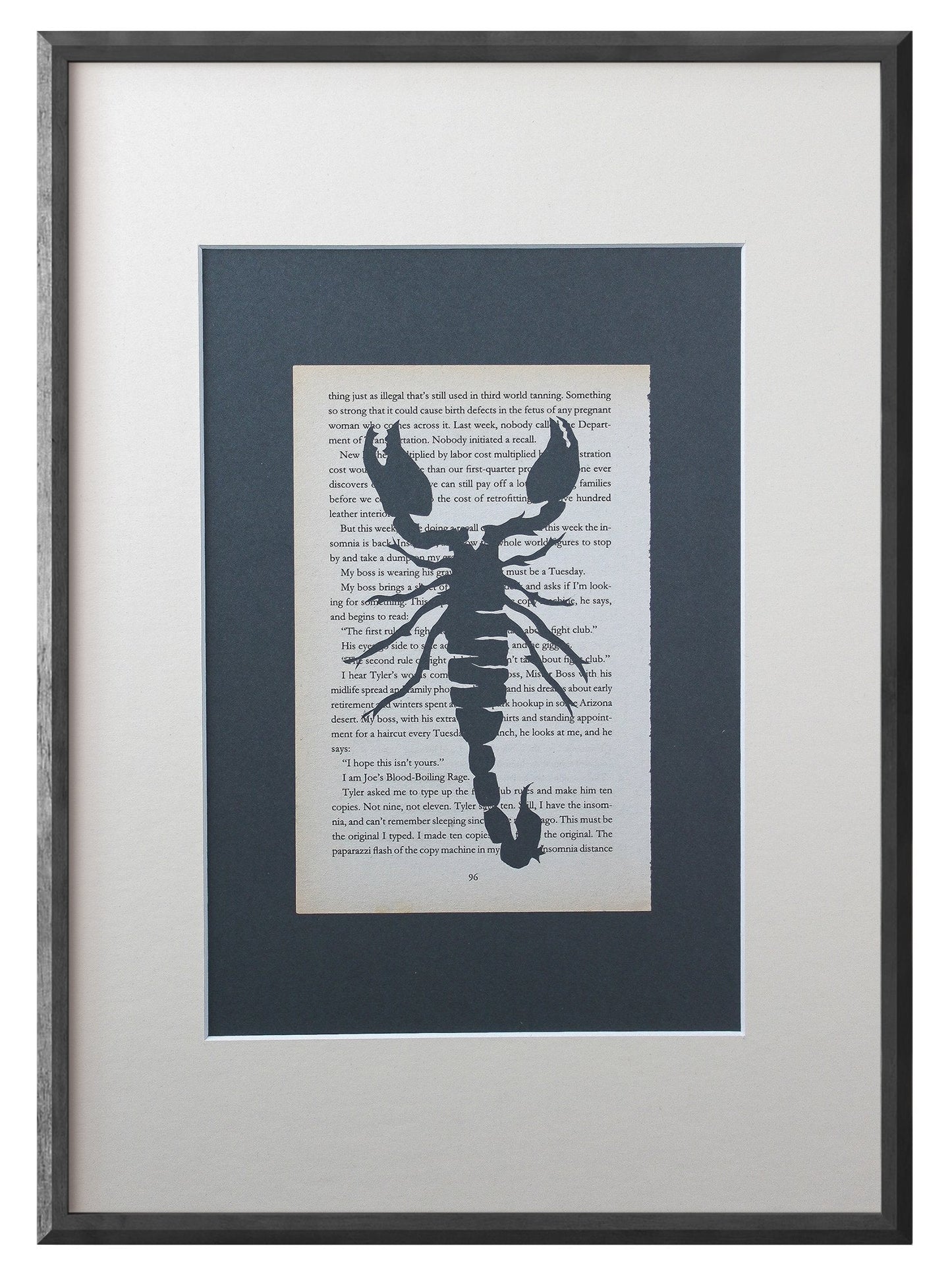 Fight Club "Scorpion 96" | Double Paper Cut | Limited Edition 1 of 1 - James Voce // artist