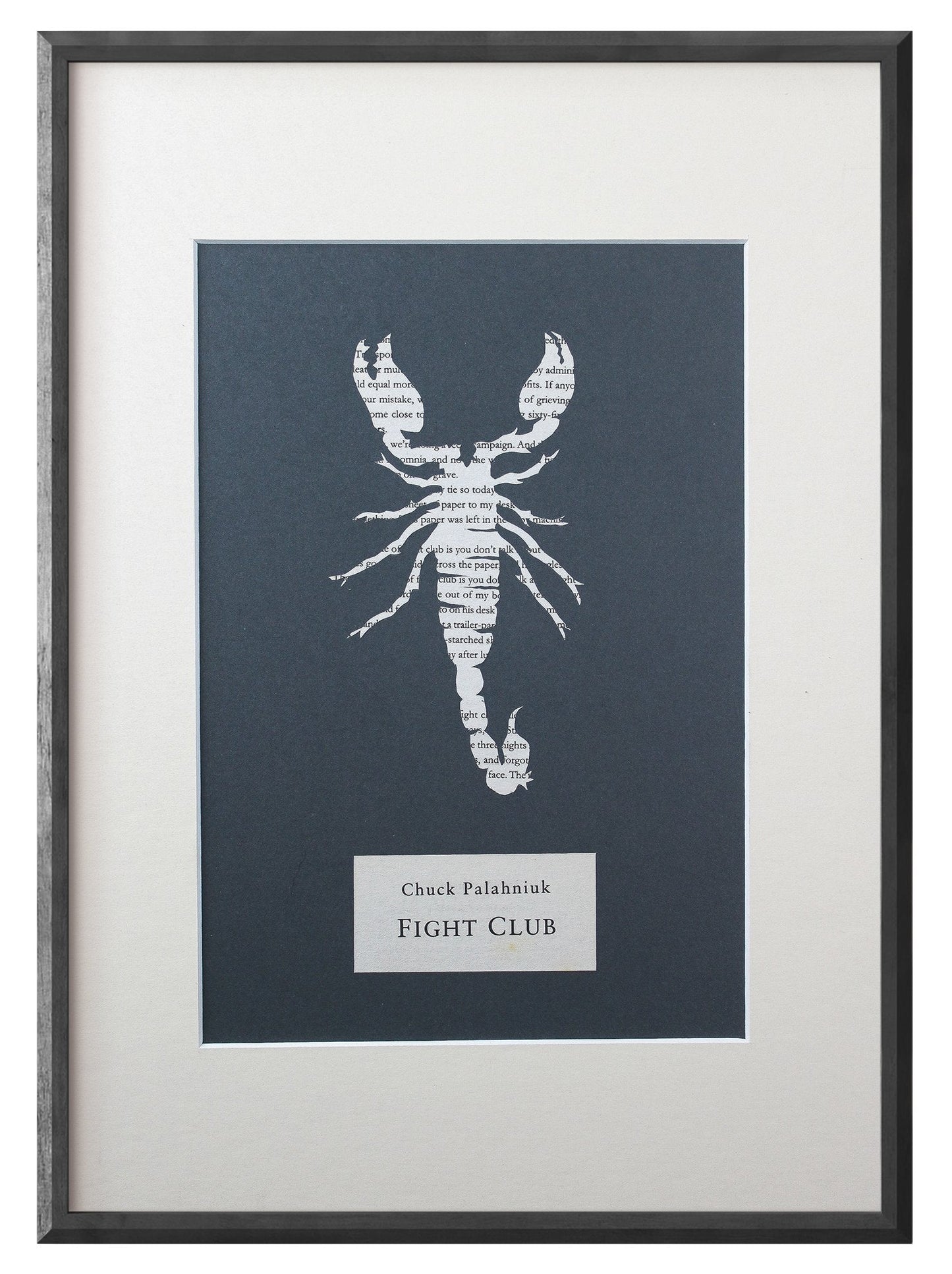 Fight Club "Scorpion 96" | Double Paper Cut | Limited Edition 1 of 1 - James Voce // artist