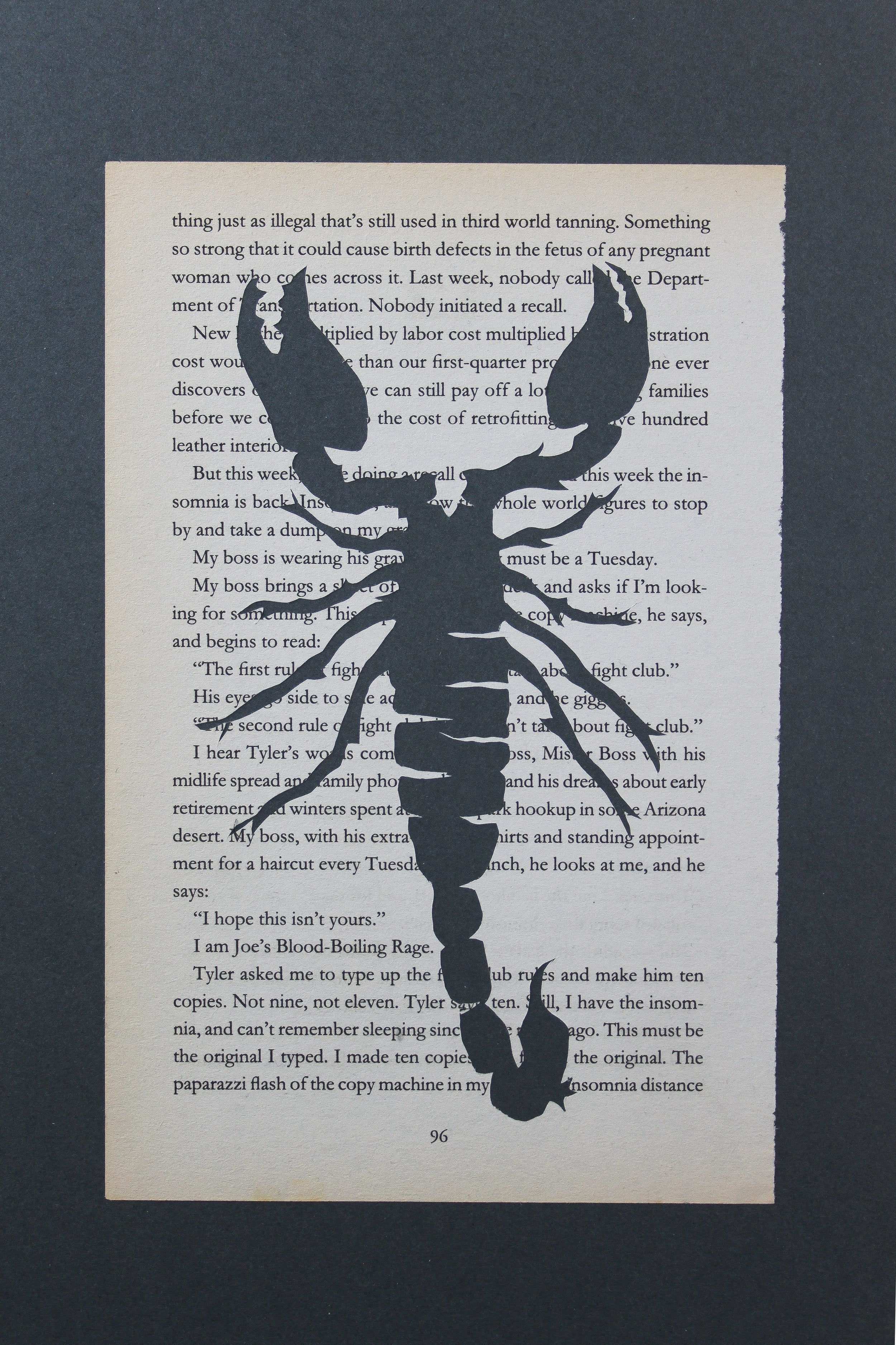 Fight Club "Scorpion 96" | Double Paper Cut | Limited Edition 1 of 1 - James Voce // artist
