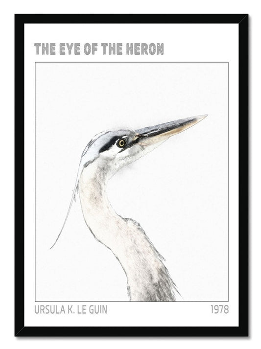 Heron "Eye of the Heron" Framed Print - James Voce // artist