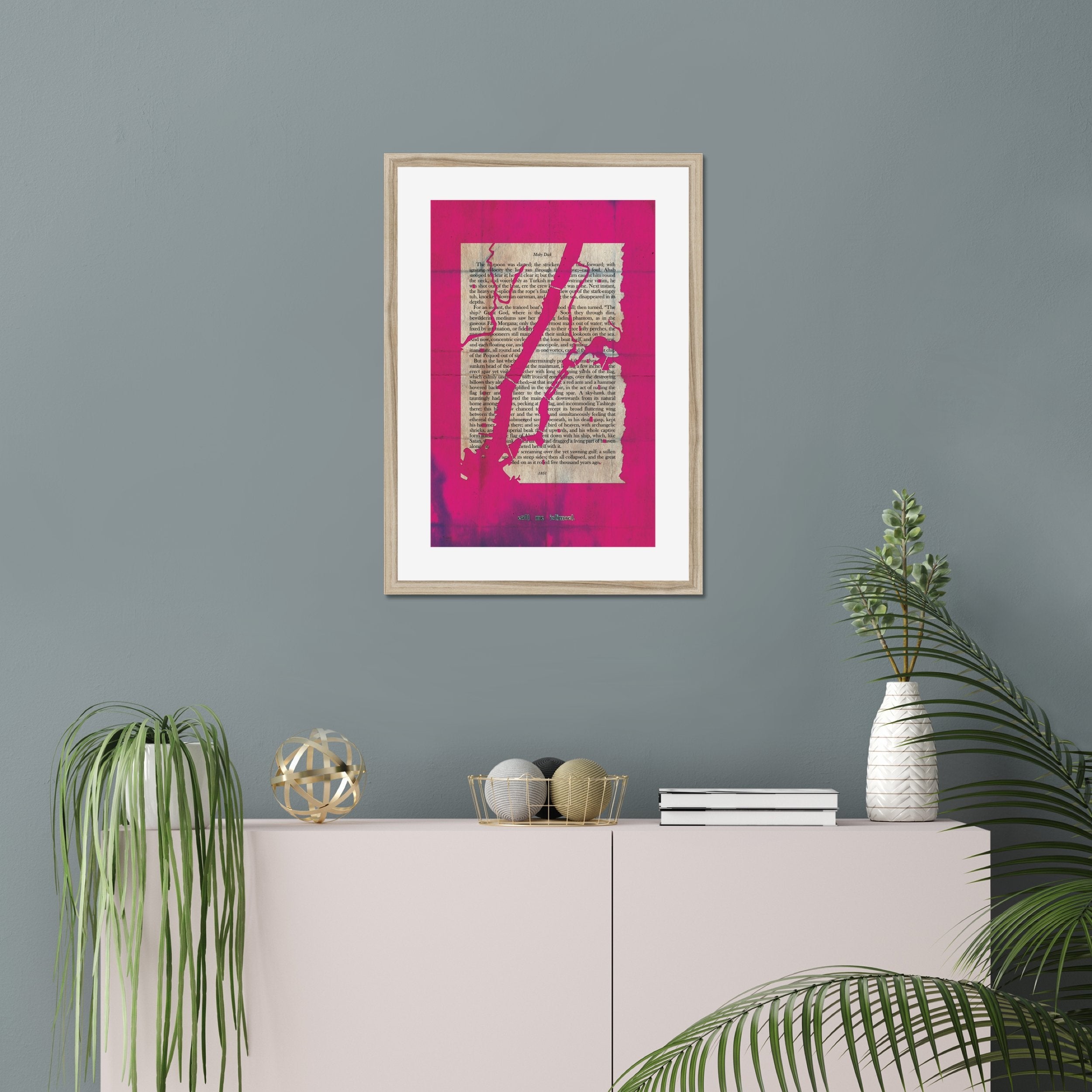 Moby Dick "Manhattan Island" in PINK Fine Art Print - James Voce // artist