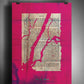 Moby Dick "Manhattan Island" in PINK Fine Art Print - James Voce // artist
