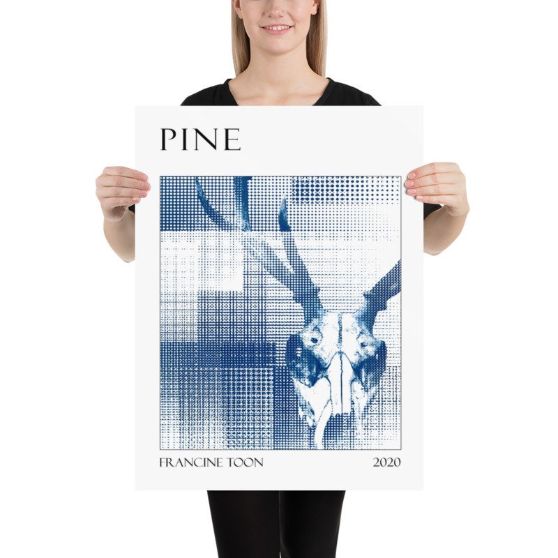 Pine // Deer Skull Cyanotype - James Voce // artist