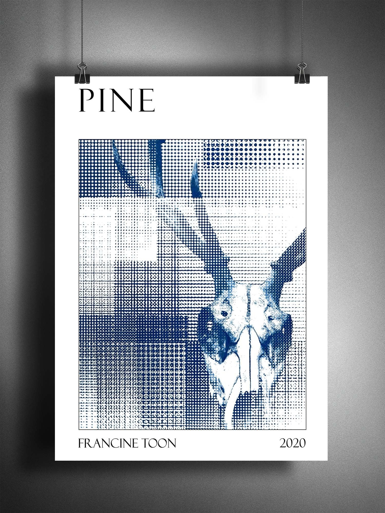 Pine // Deer Skull Cyanotype - James Voce // artist