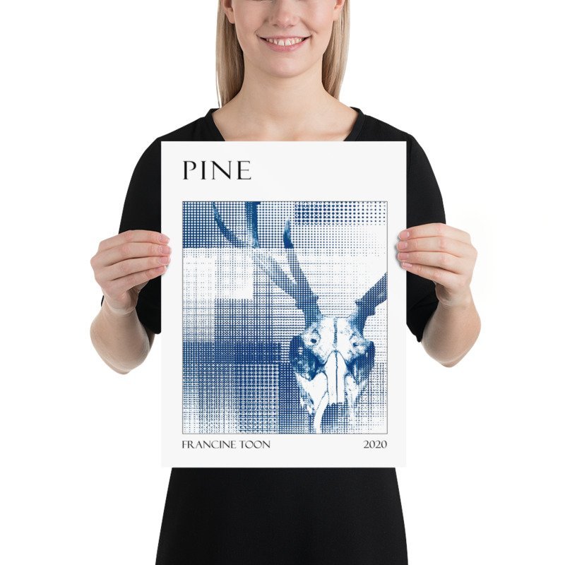 Pine // Deer Skull Cyanotype - James Voce // artist