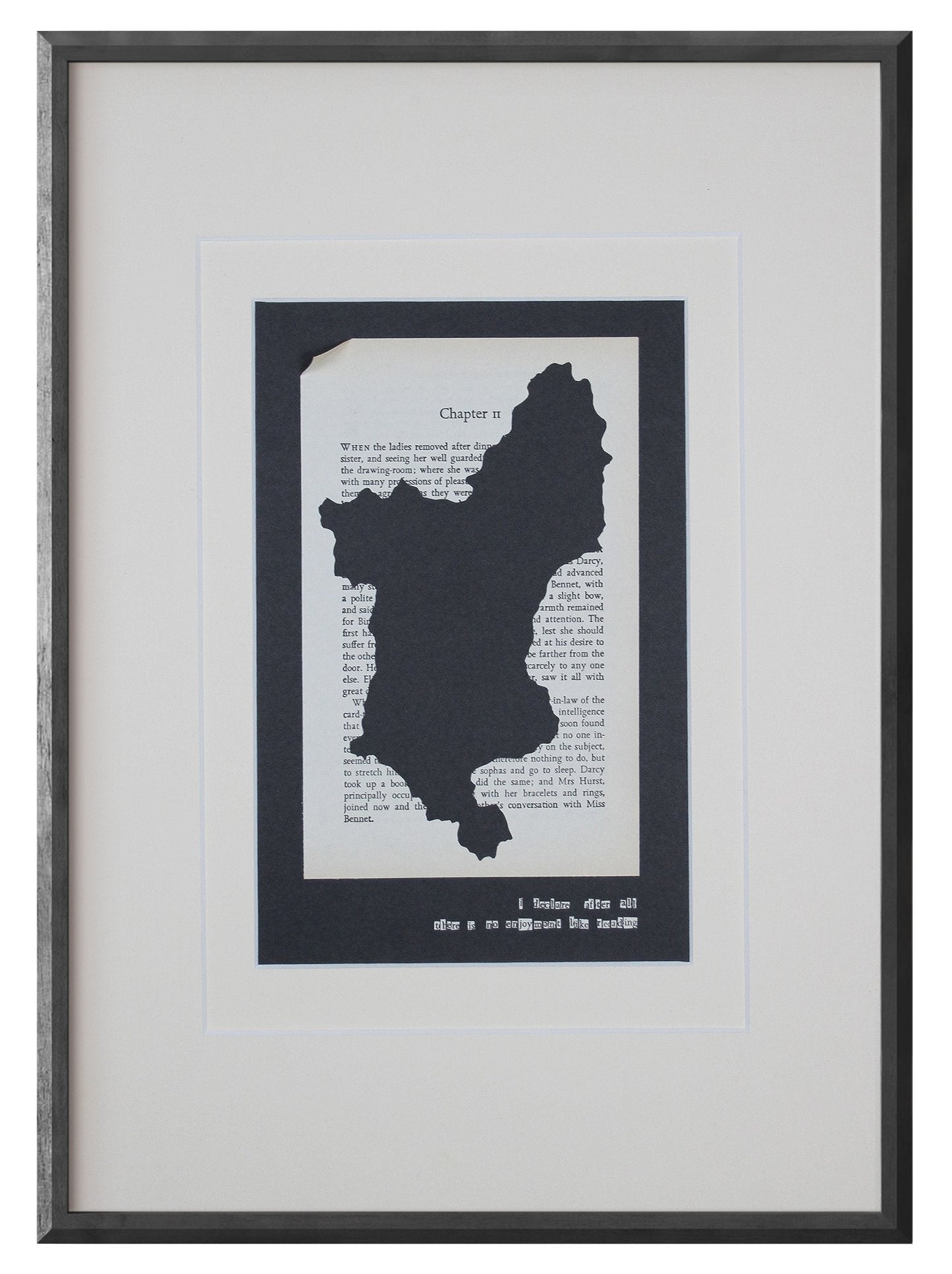 Pride & Prejudice "Derbyshire Joy of Reading 99" | Double Paper Cut | Limited Edition 1 of 1 - James Voce // artist