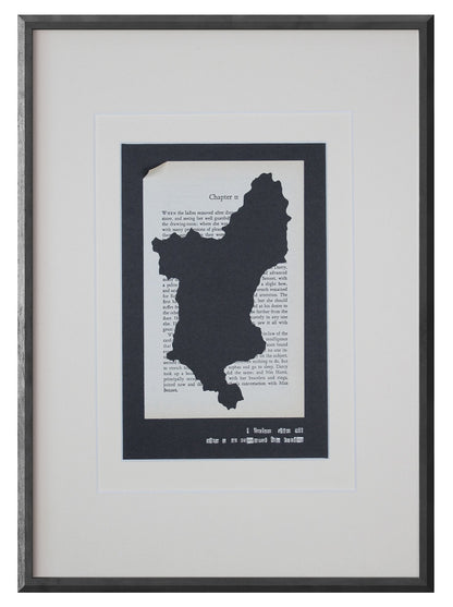 Pride & Prejudice "Derbyshire Joy of Reading 99" | Double Paper Cut | Limited Edition 1 of 1 - James Voce // artist