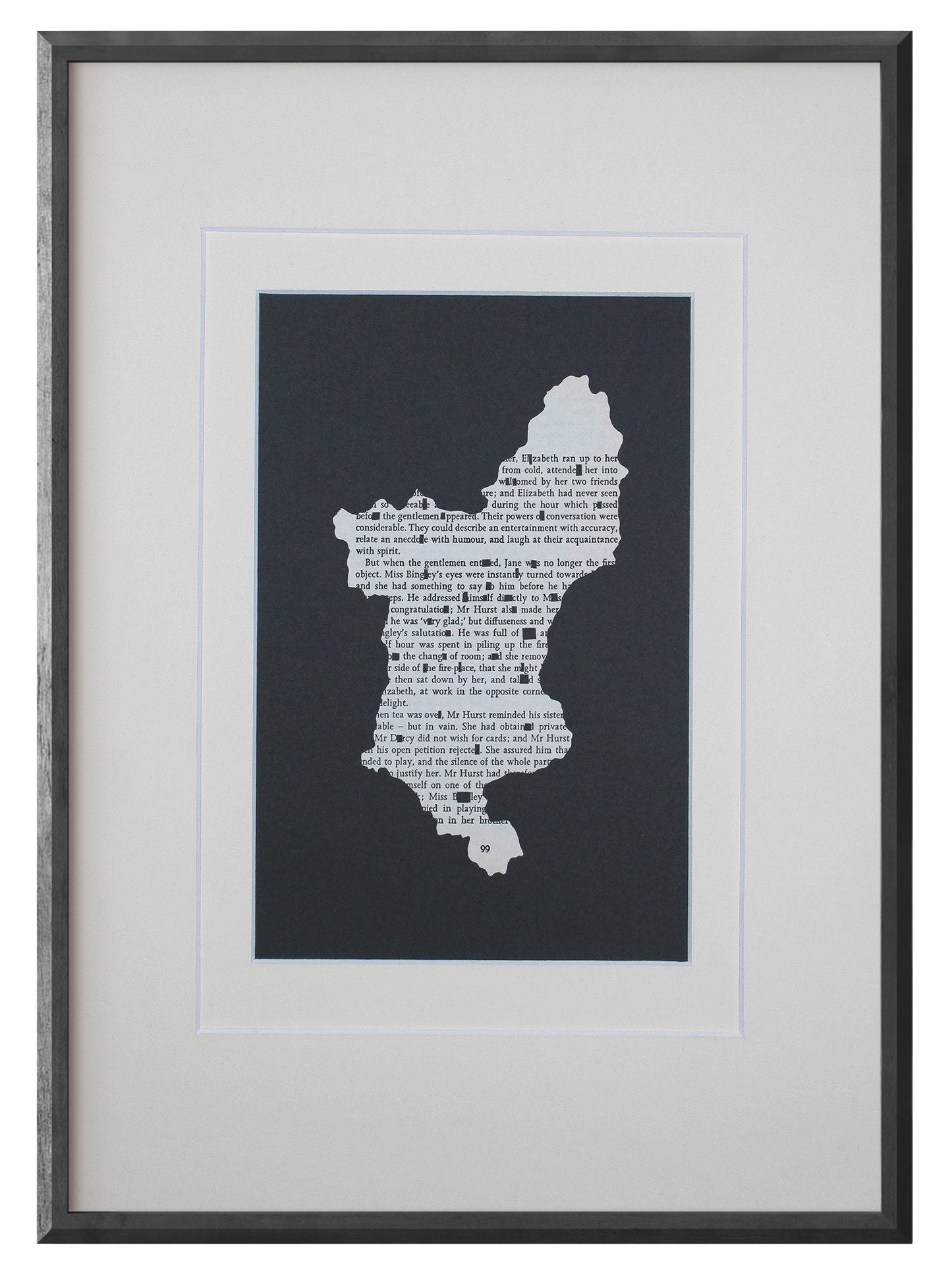 Pride & Prejudice "Derbyshire Joy of Reading 99" | Double Paper Cut | Limited Edition 1 of 1 - James Voce // artist