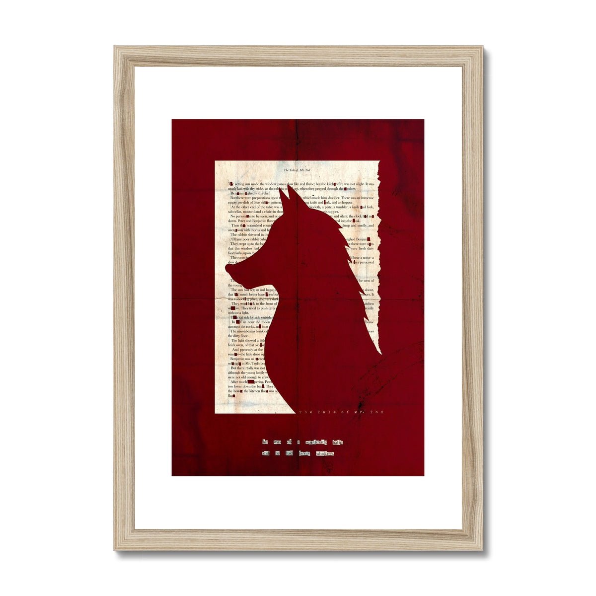 Tale of Mr Todd "Foxey Whiskers" in RED - James Voce // artist