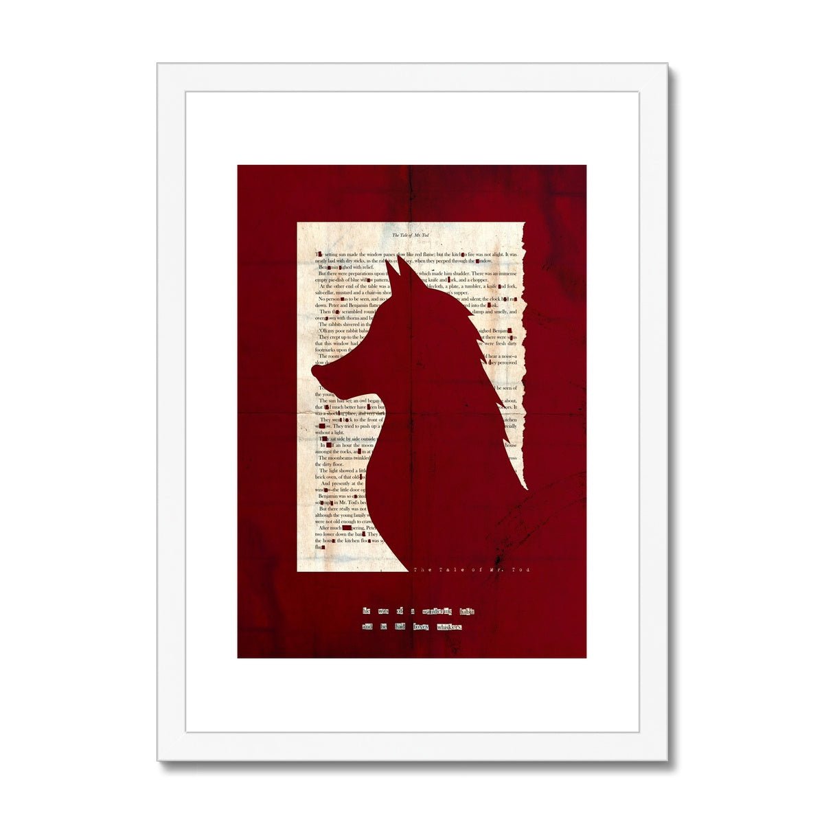 Tale of Mr Todd "Foxey Whiskers" in RED - James Voce // artist