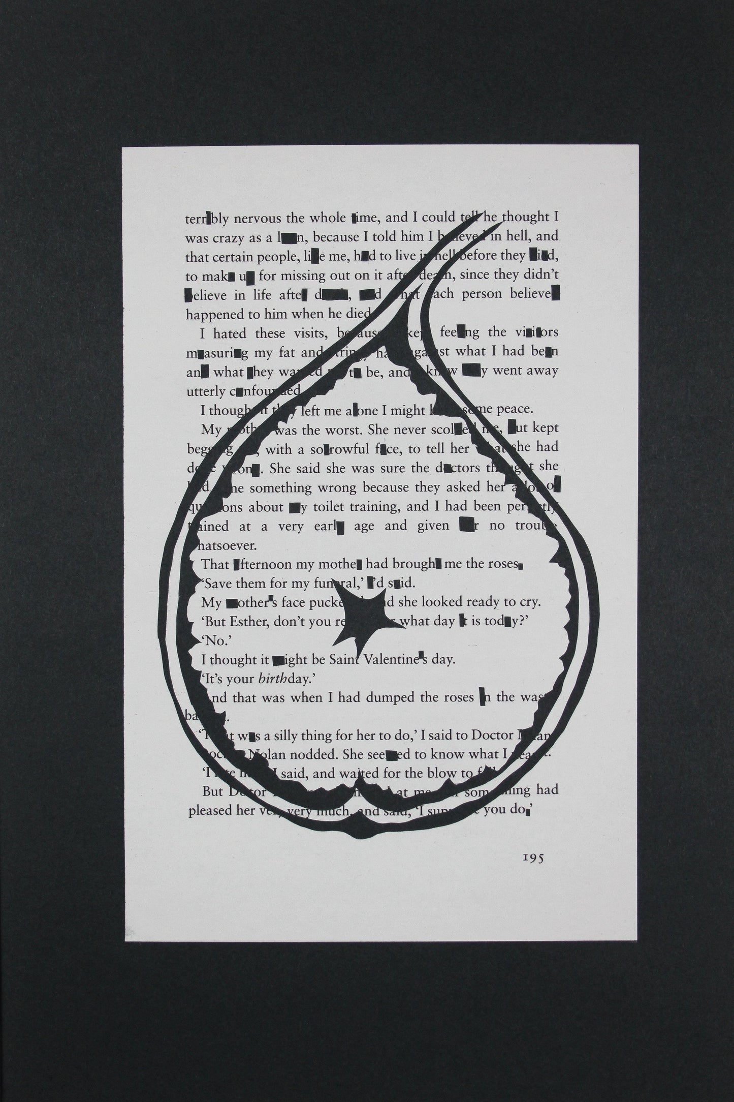 The Bell Jar "Deep Breath With Fig 195" | Double Paper Cut | Limited Edition 1 of 1 - James Voce // artist