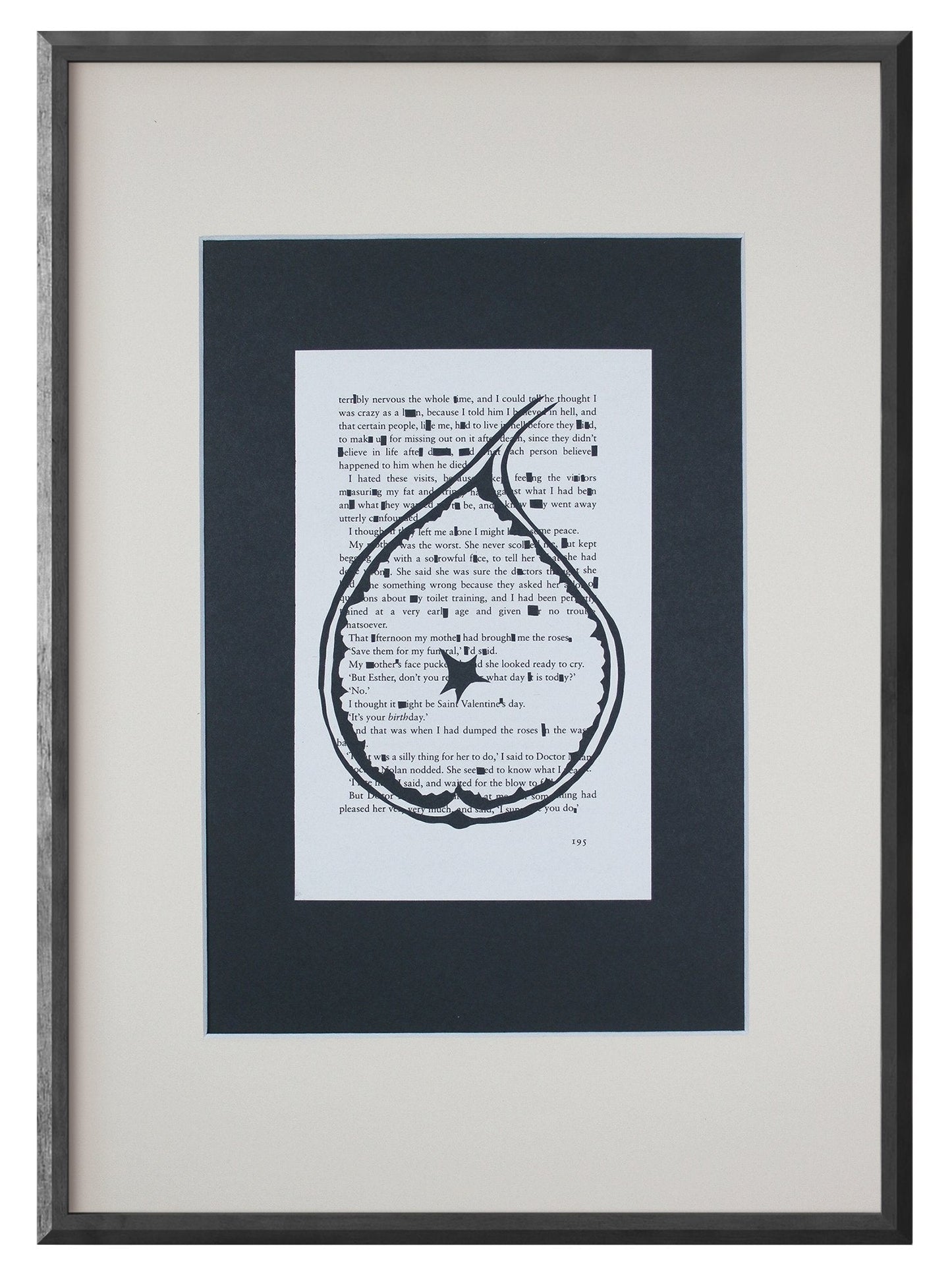 The Bell Jar "Deep Breath With Fig 195" | Double Paper Cut | Limited Edition 1 of 1 - James Voce // artist