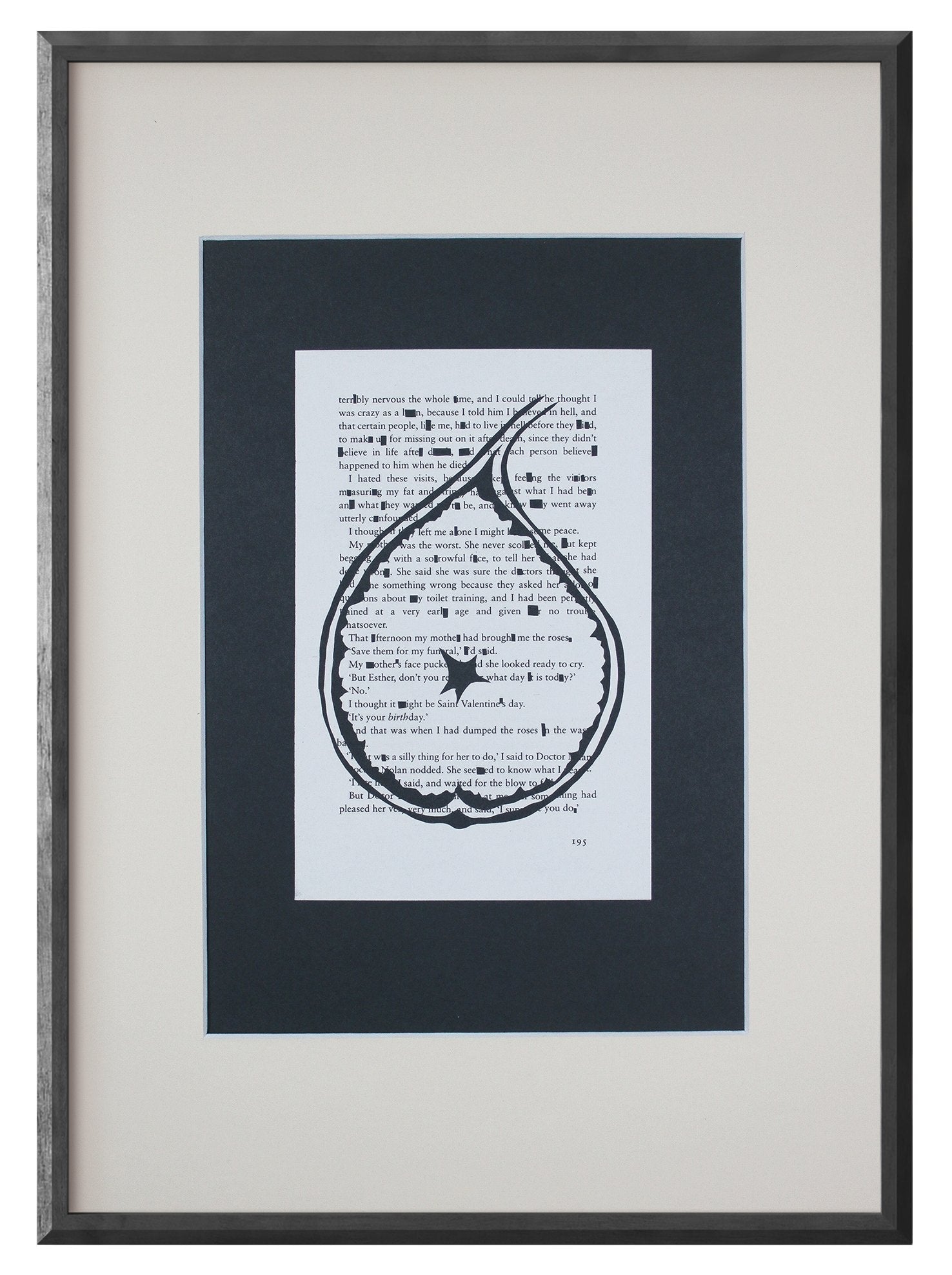 The Bell Jar "Deep Breath With Fig 195" | Double Paper Cut | Limited Edition 1 of 1 - James Voce // artist