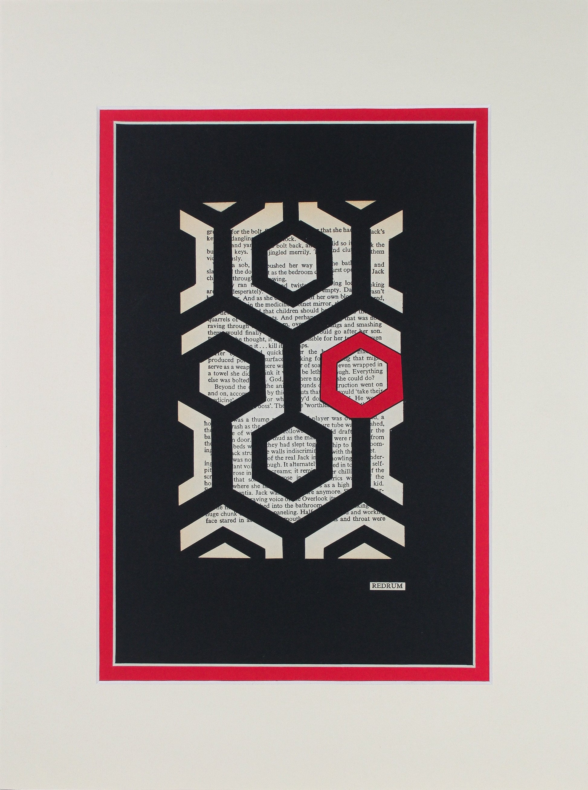 The Shining "REDRUM 382" | Double Paper Cut | Limited Edition 1 of 1 - James Voce // artist