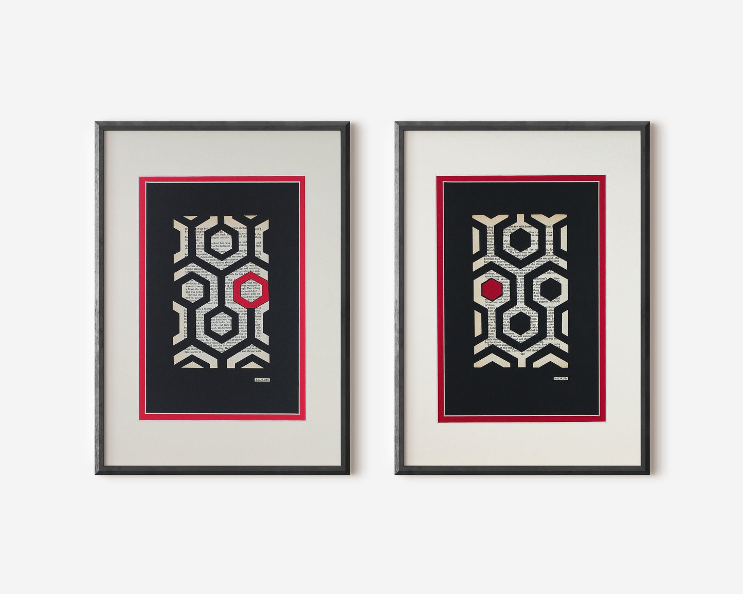 The Shining "REDRUM 382" | Double Paper Cut | Limited Edition 1 of 1 - James Voce // artist