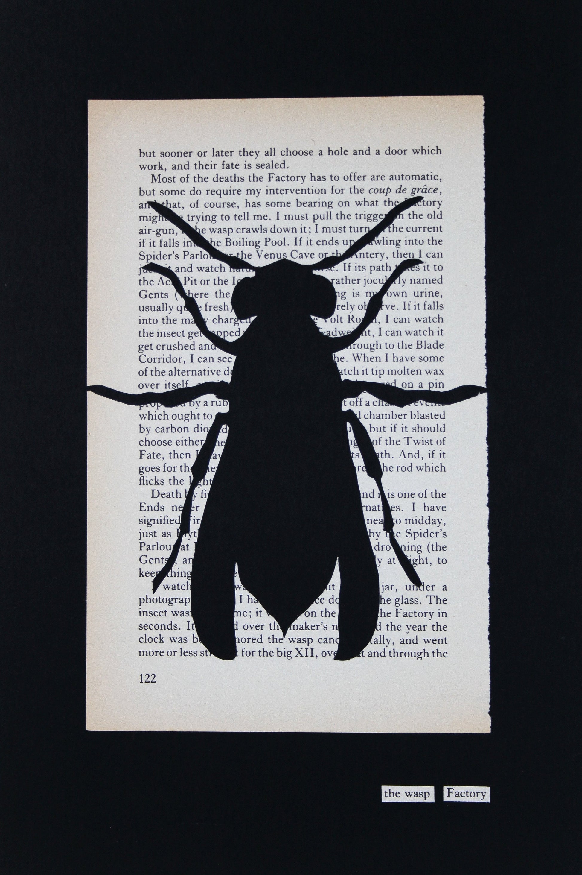The Wasp Factory "WASP 122" | Single Paper Cut | Limited Edition 1 of 1 - James Voce // artist