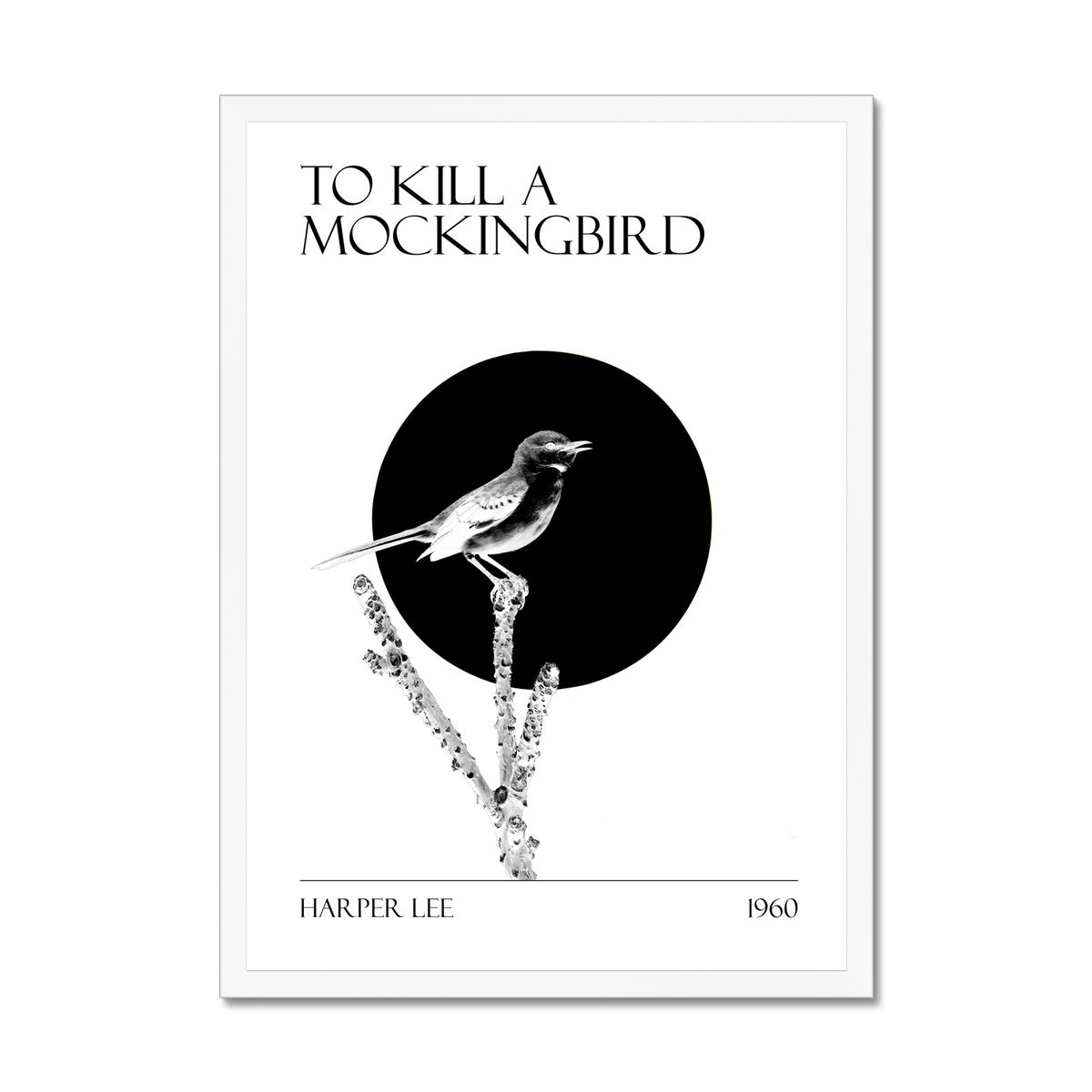 To Kill a Mockingbird "Black and White" Framed Print - James Voce // artist