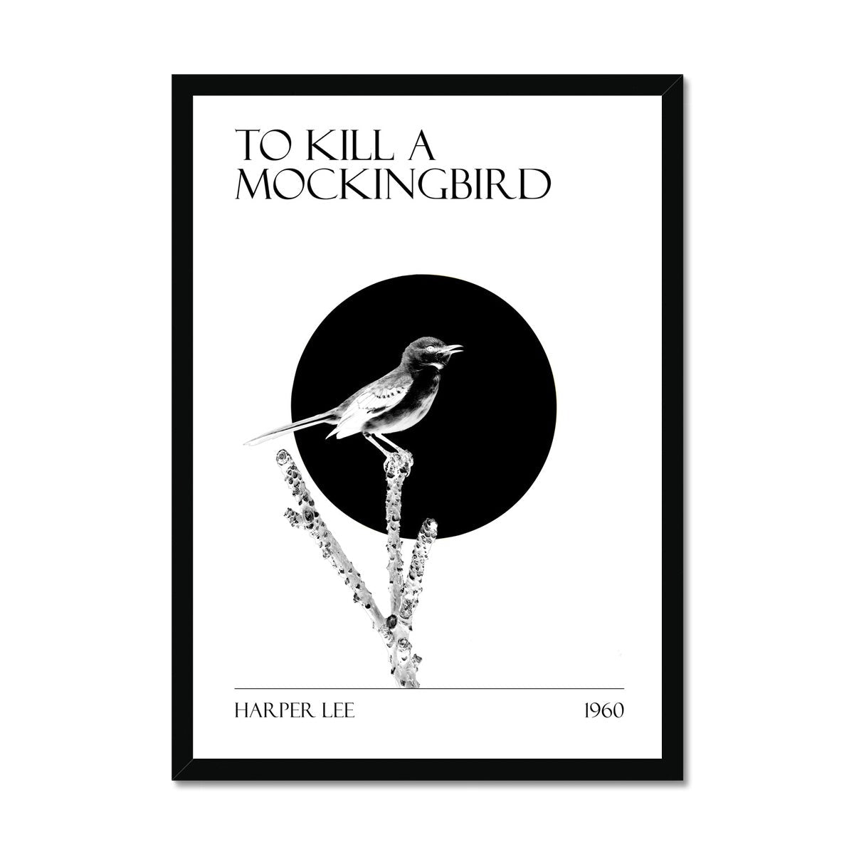 To Kill a Mockingbird "Black and White" Framed Print - James Voce // artist