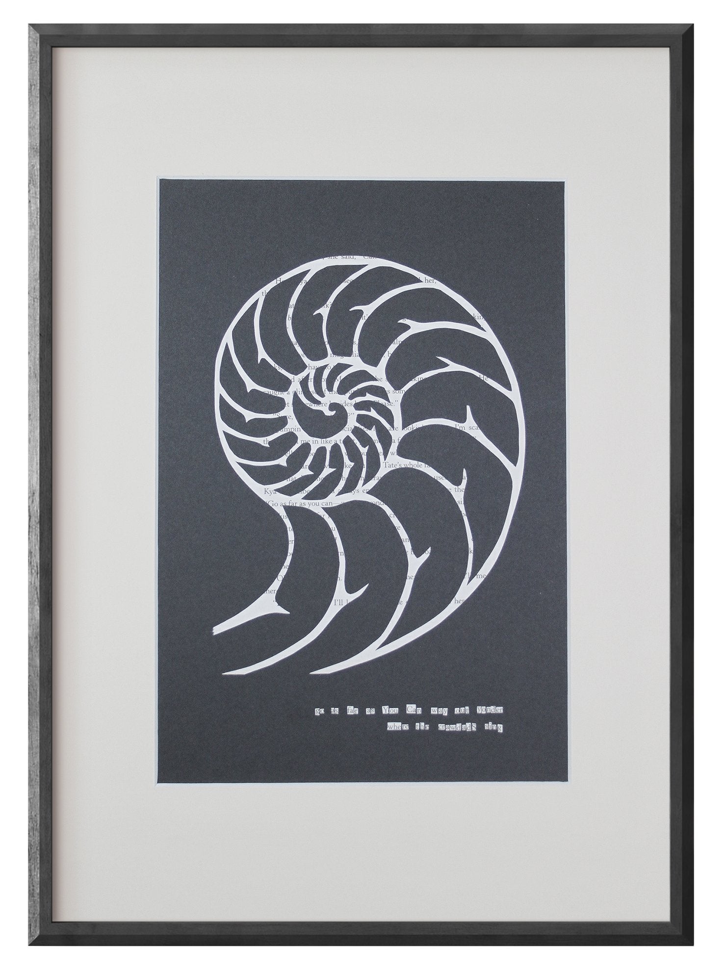 Where the Crawdads Sing "Way Out Yonder with Nautilus Shell 111" | Double Paper Cut | Limited Edition 1 of 1 - James Voce // artist