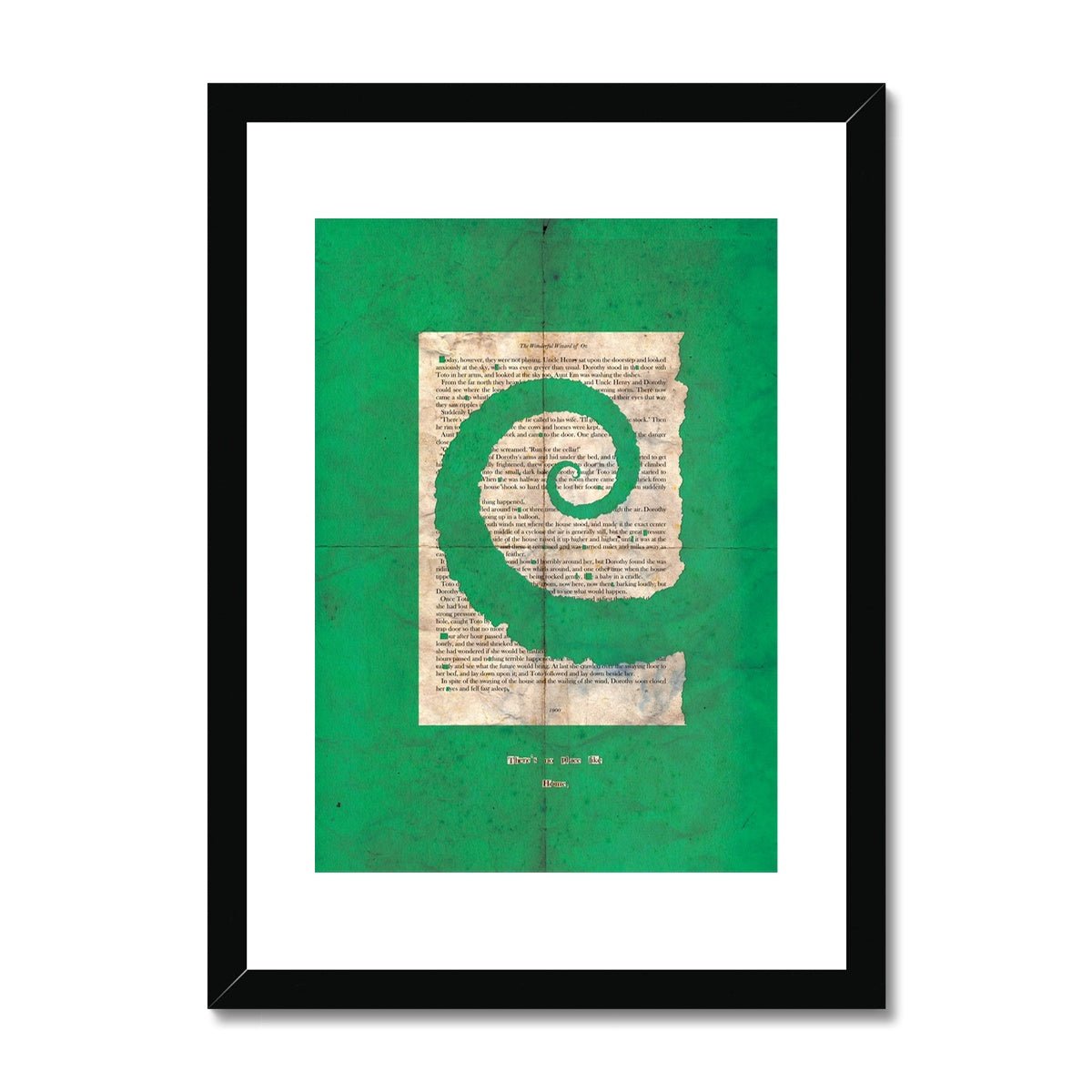 Wizard of Oz Emerald Green Yellow Brick Road Print - James Voce // artist